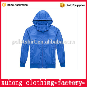 2016 factory custom cheap light casual zipper spring jacket